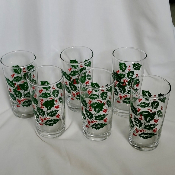 Bartlett Collins Dining Vintage Holiday Bartlett Collins Glasses